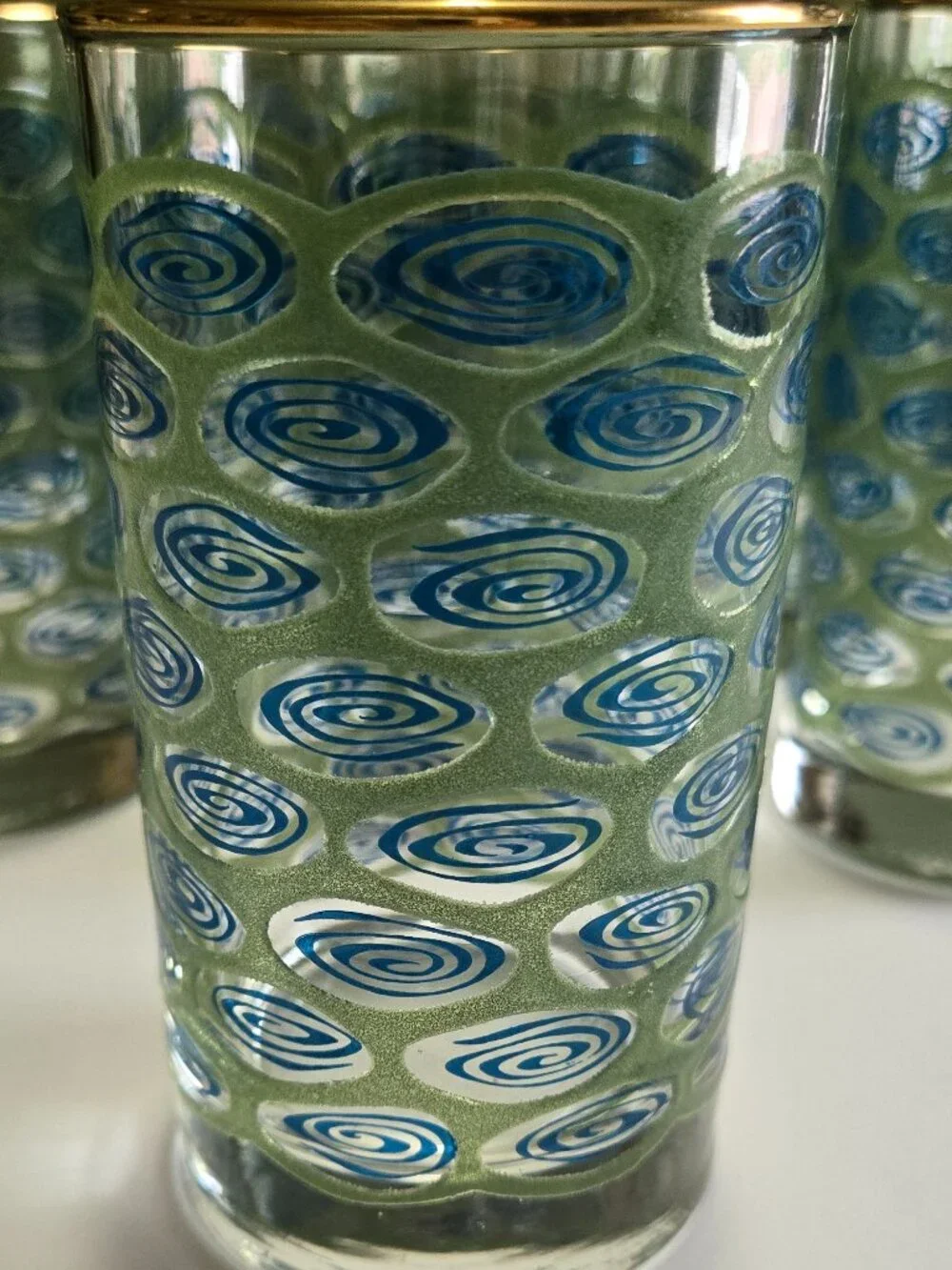 Libbey 'Peacock Swirl' Glass Set